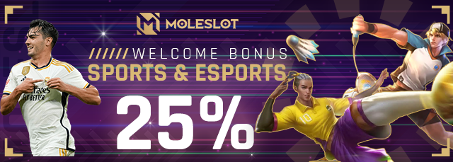 WELCOME BONUS SPORTS 25%	